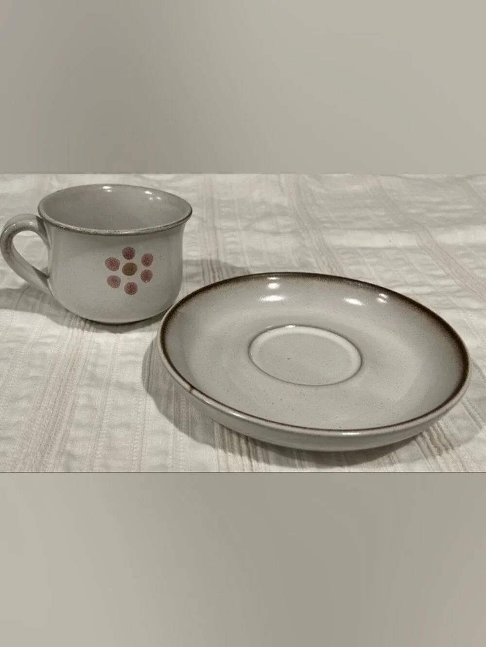 Denby England Gypsy Stoneware Set Of 3 Saucers Vintage 70s-80s